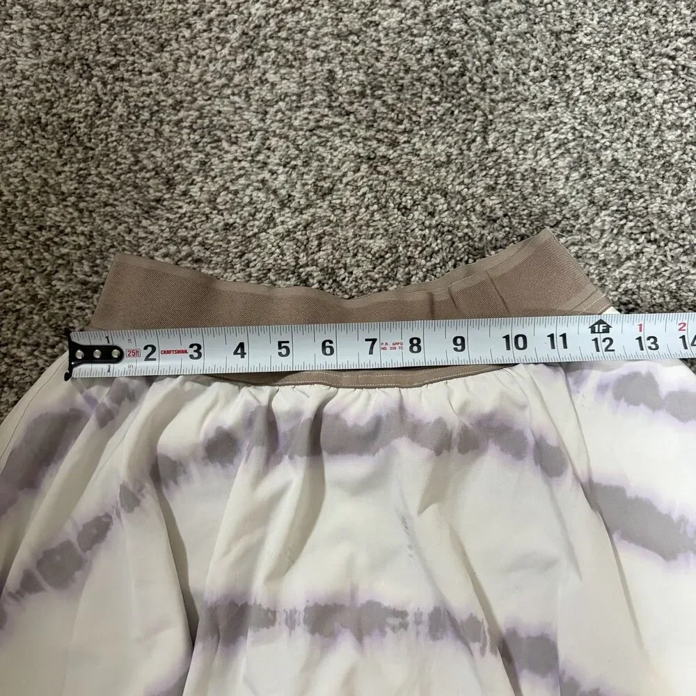 Lululemon Court Rival HR Skirt Skort Women Size 4 Lilac Purple White LW8ADJT